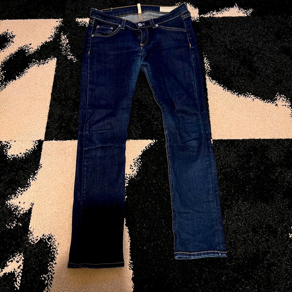 Rag & Bone style Capri size 26 dark blue wash skinny jeans